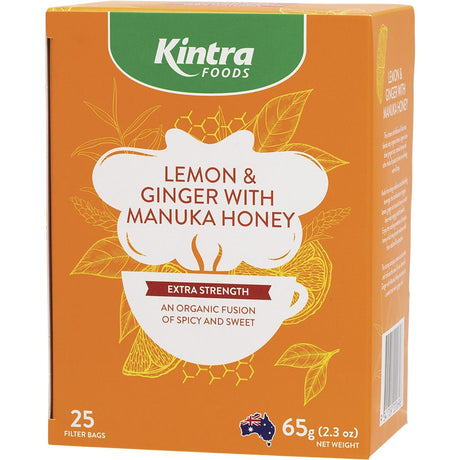 Herbal Tea Bags Lemon & Ginger with Manuka Honey