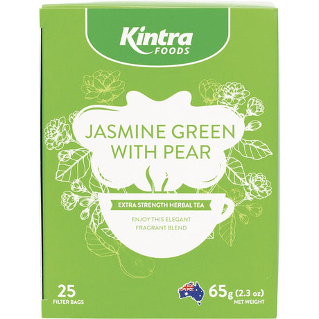 Herbal Tea Bags Jasmine Green with Pear