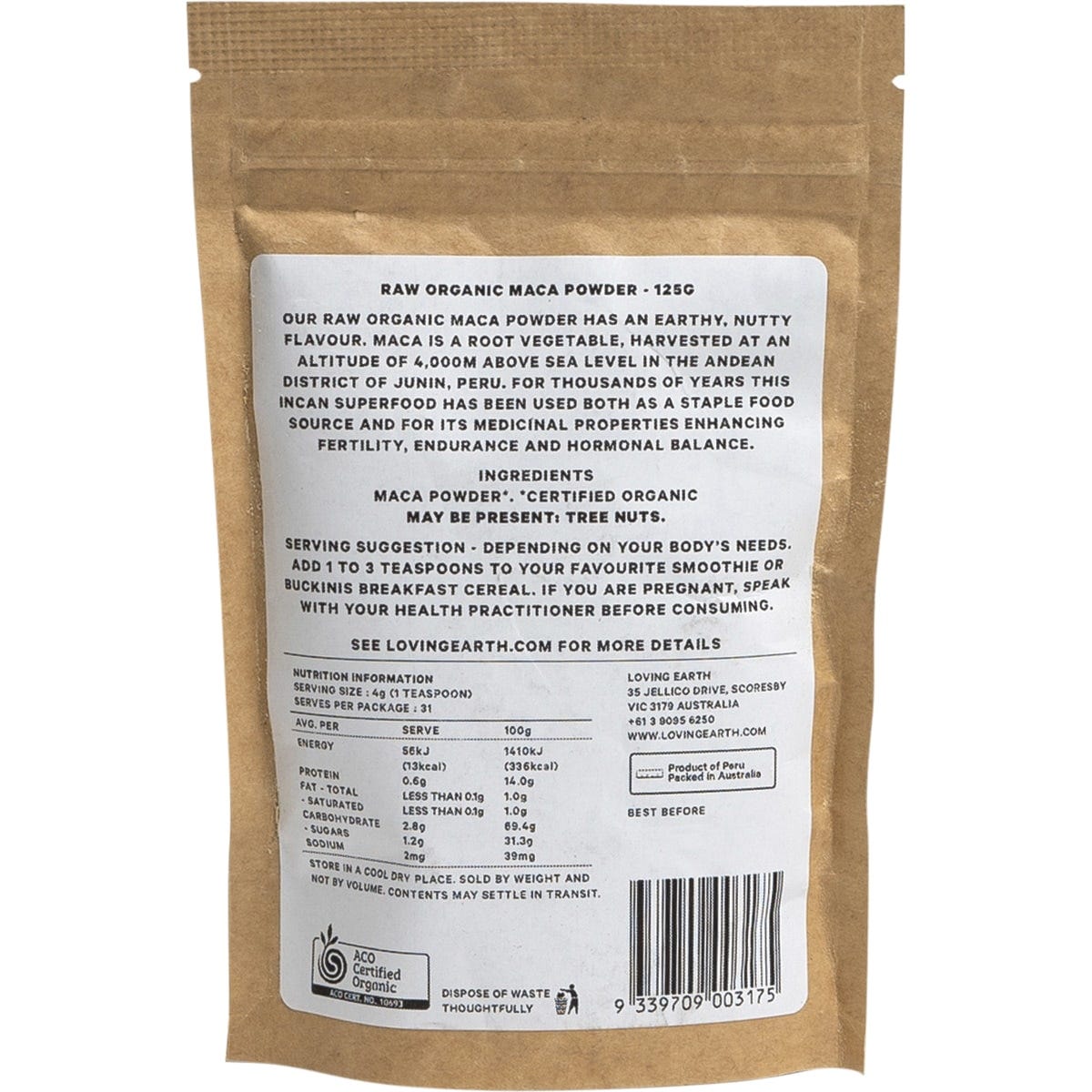 Loving Earth Maca Powder