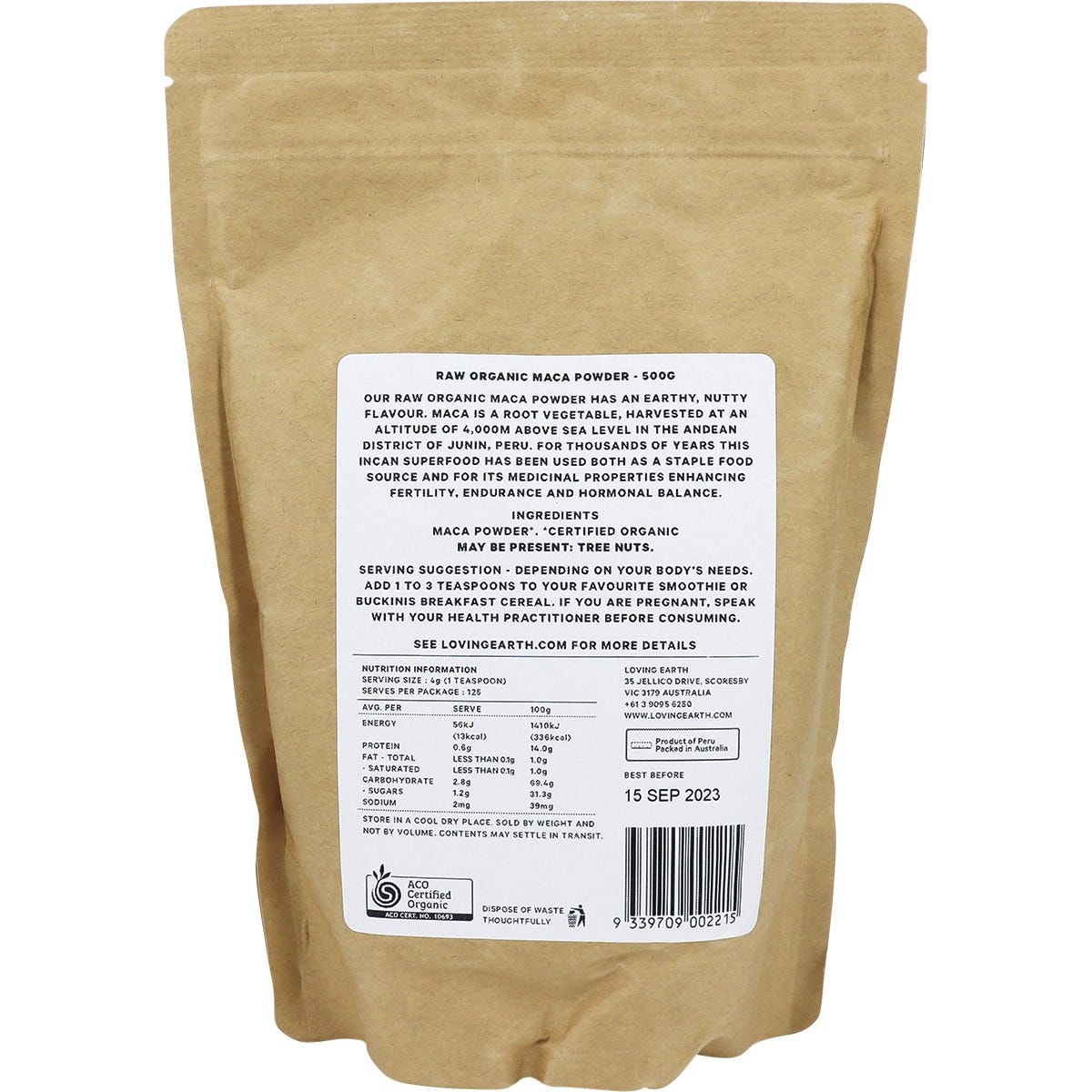 Loving Earth Maca Powder