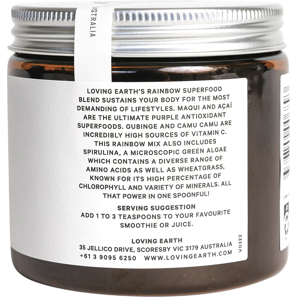 Loving Earth Rainbow Raw Superfood Powder