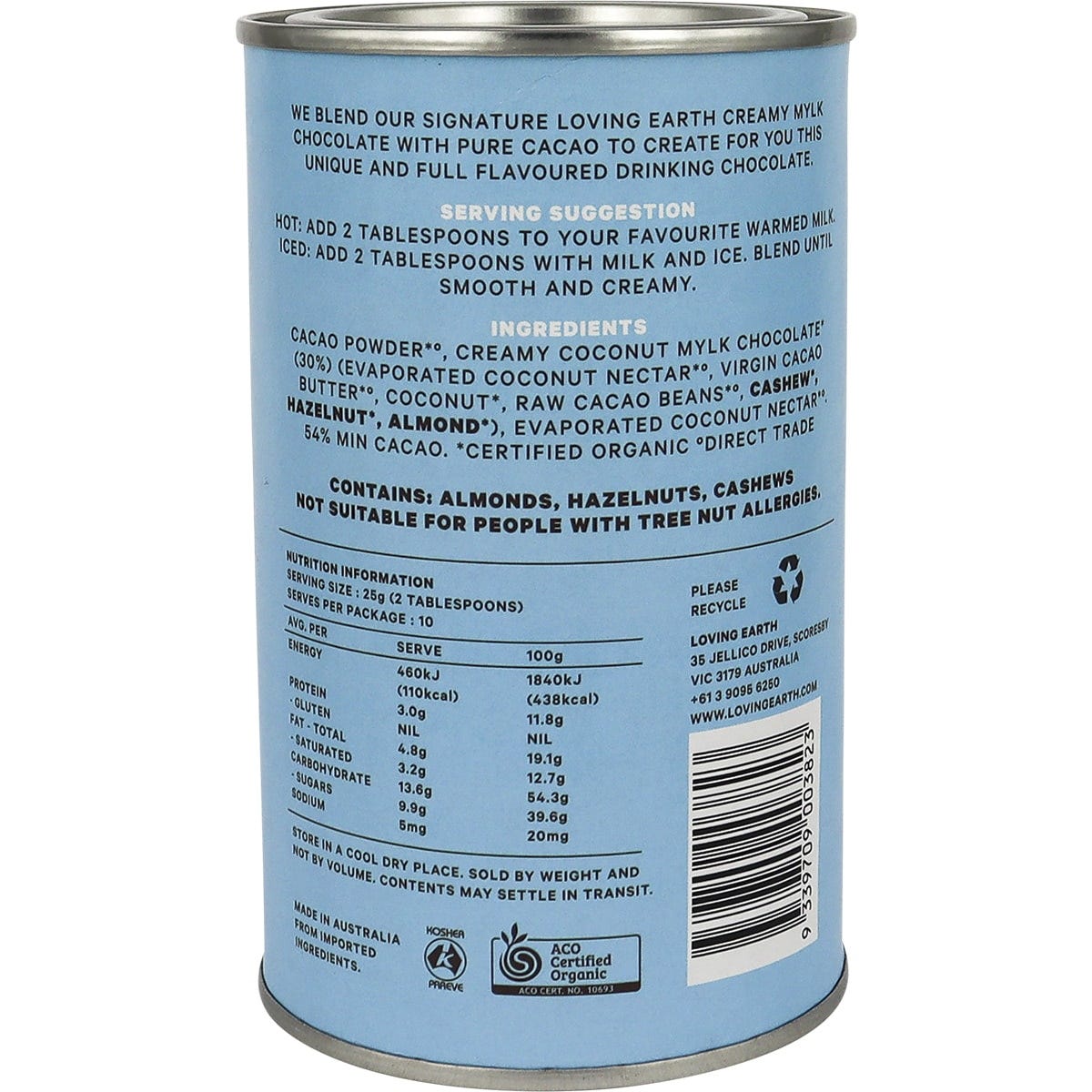 Loving Earth Drinking Chocolate Creamy