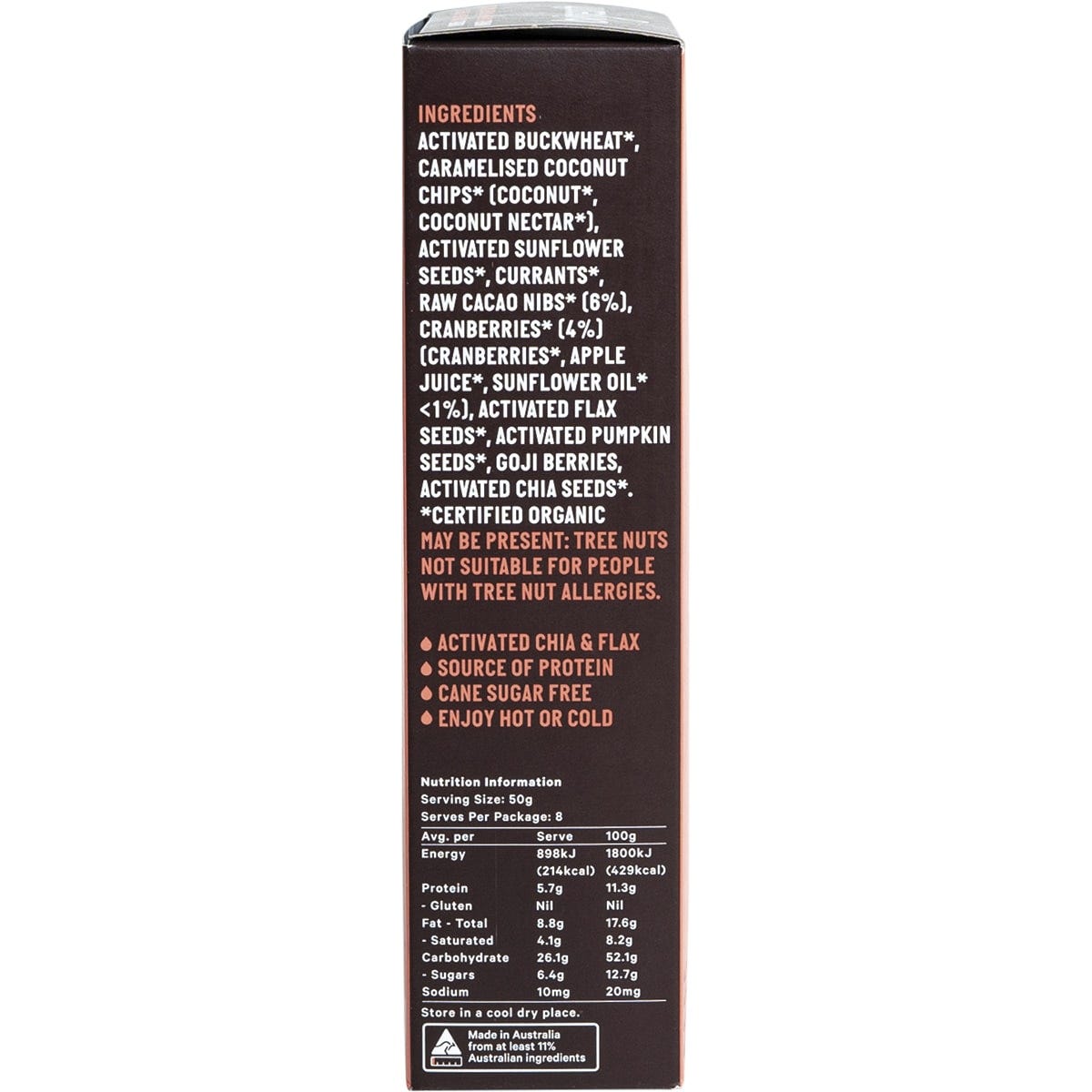 Loving Earth Buckinis Berry & Cacao Cereal