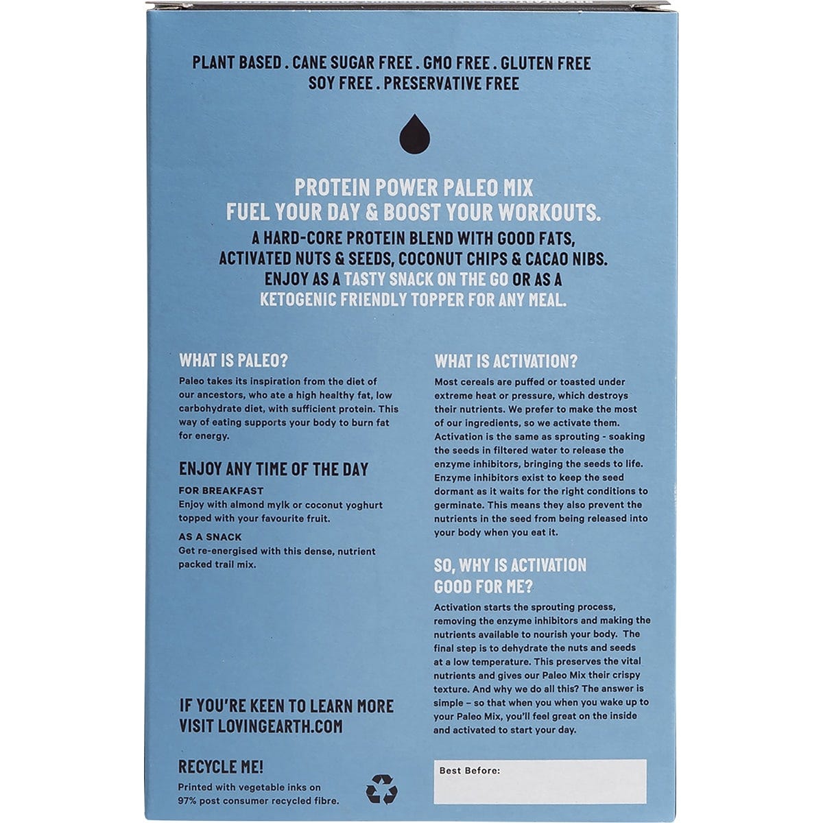 Loving Earth Paleo Mix Protein Power
