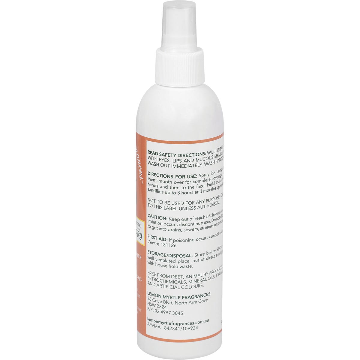 Lemon Myrtle Fragrances Mozzie & Sandfly Repellent