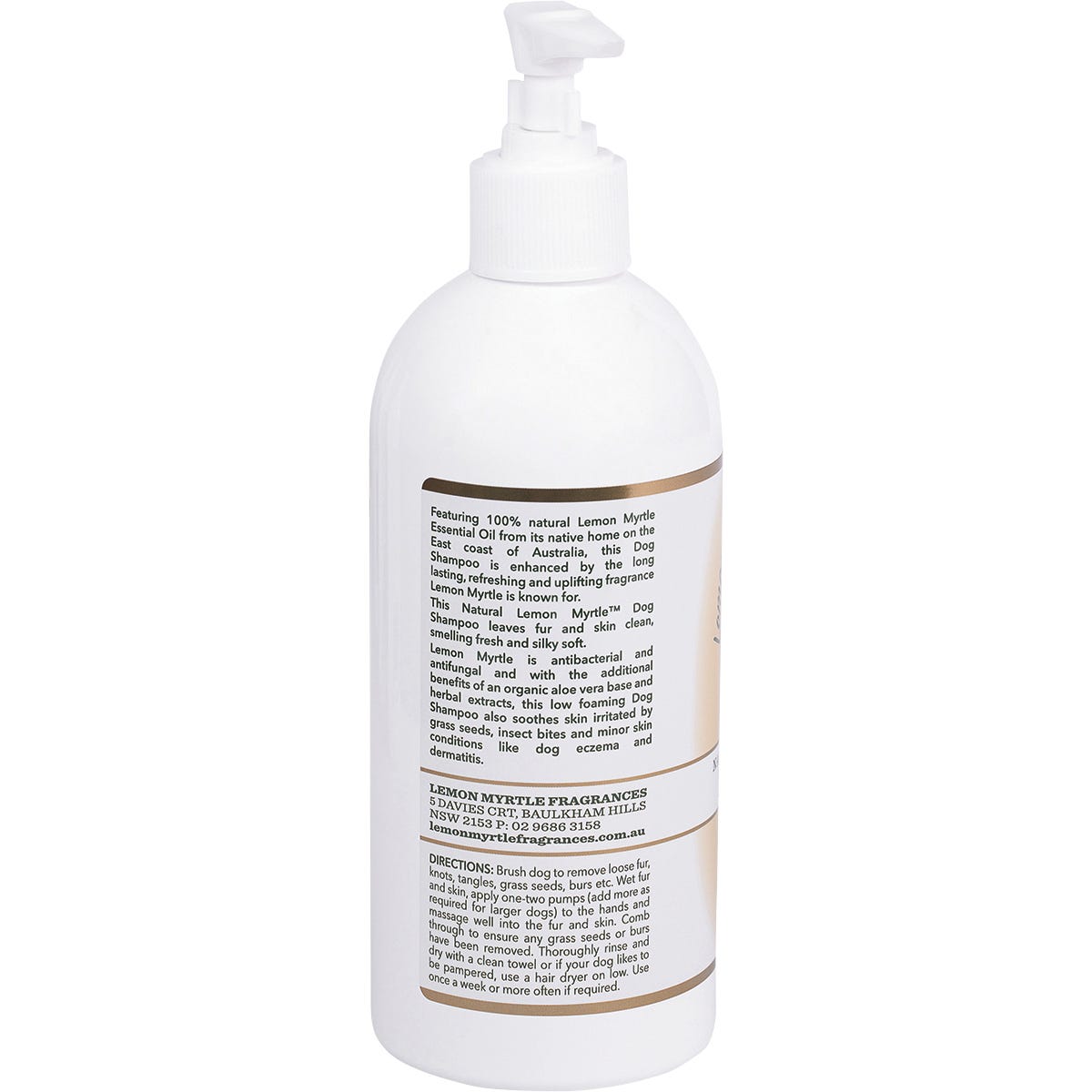 Lemon Myrtle Fragrances Dog Shampoo