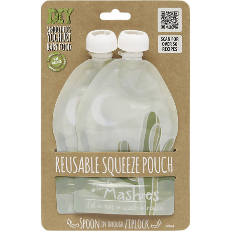 Reusable Squeeze Pouch Cactus