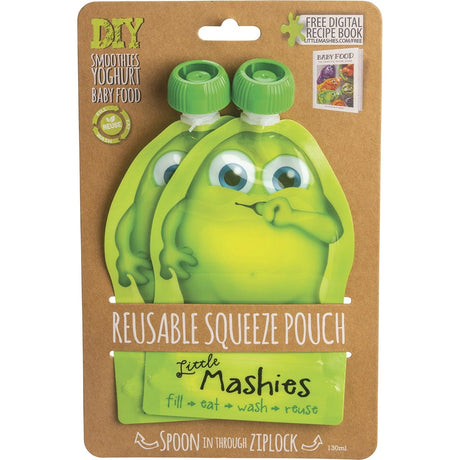Reusable Squeeze Pouch Green