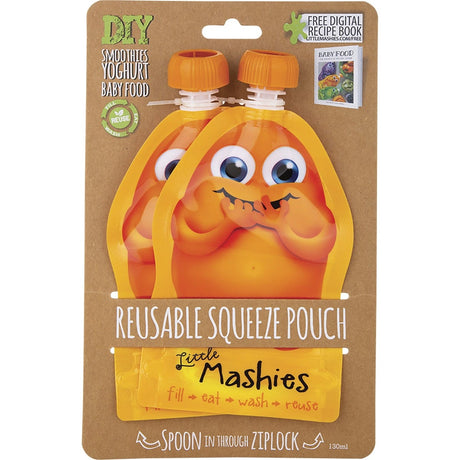 Reusable Squeeze Pouch Orange