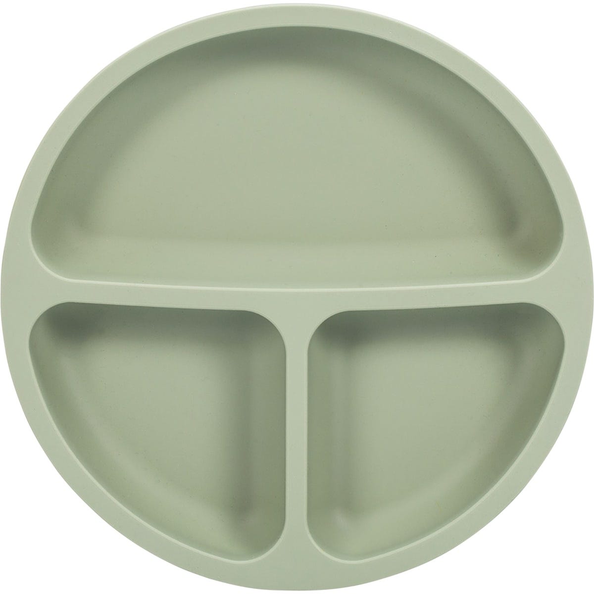 Little Mashies Silicone Sucky Platter Plate Olive