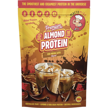 Premium Almond Protein Iced Mocha Latte