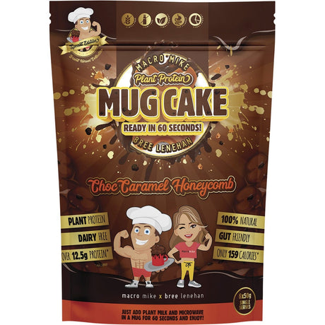 Mug Cake Mix Plant Protein Choc Caramel Honeycomb