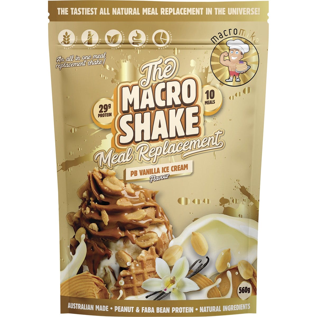 The Macro Shake Meal Replacement PB Vanilla Ice Cream