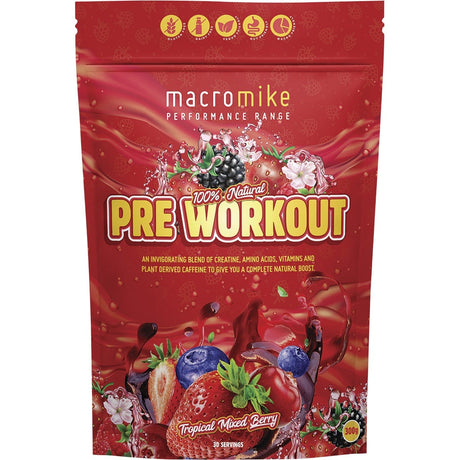 Pre Workout Tropical Mixed Berry