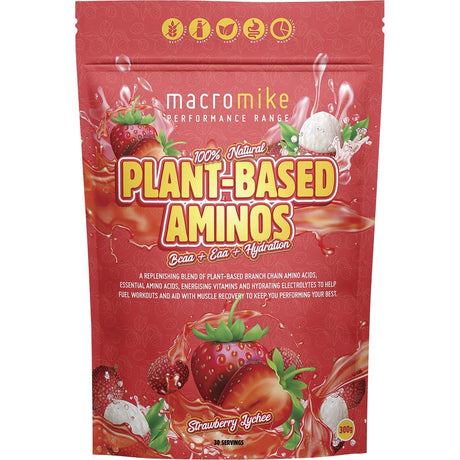 Plant-Based Aminos Strawberry Lychee