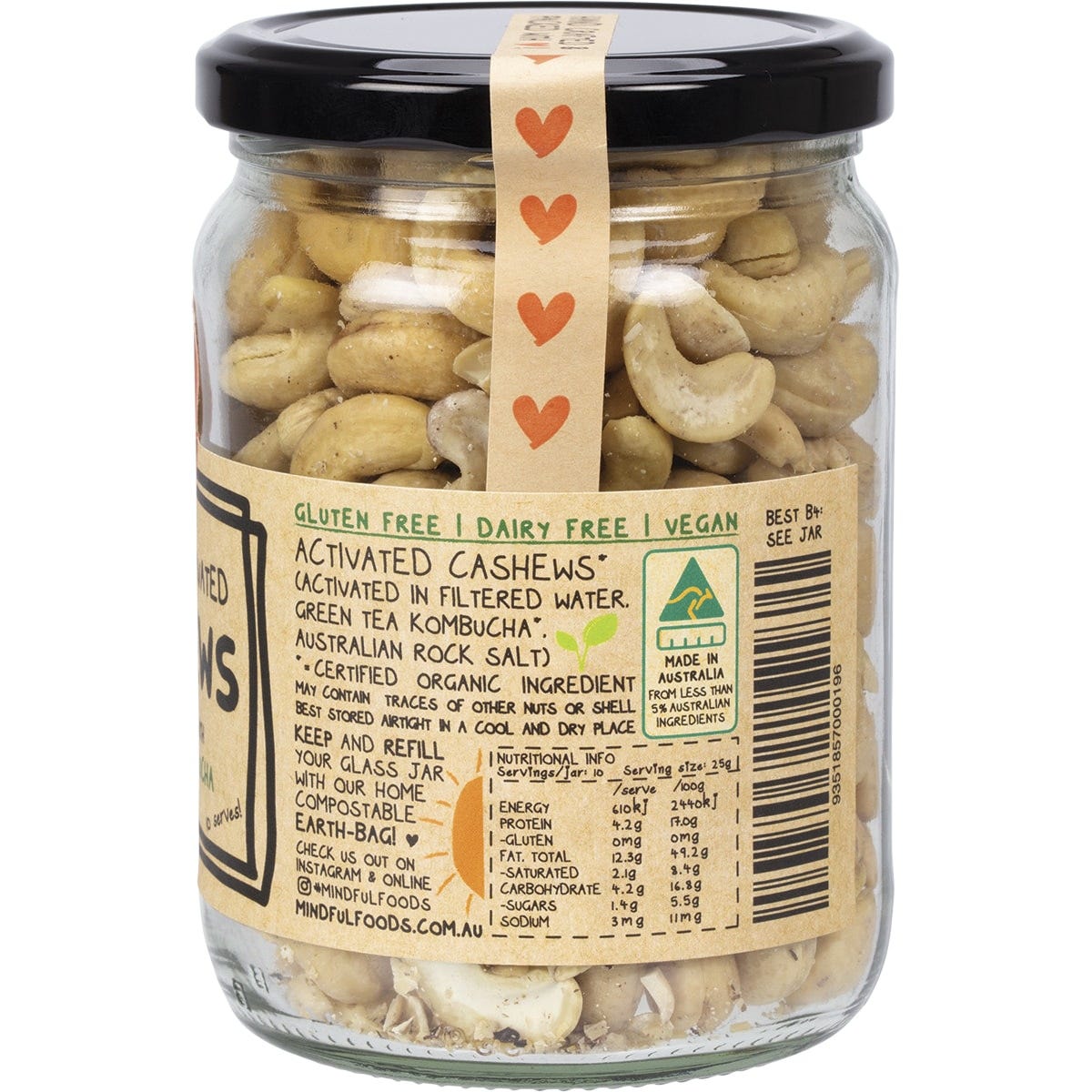 Mindful Foods Cashews Organic & Activated