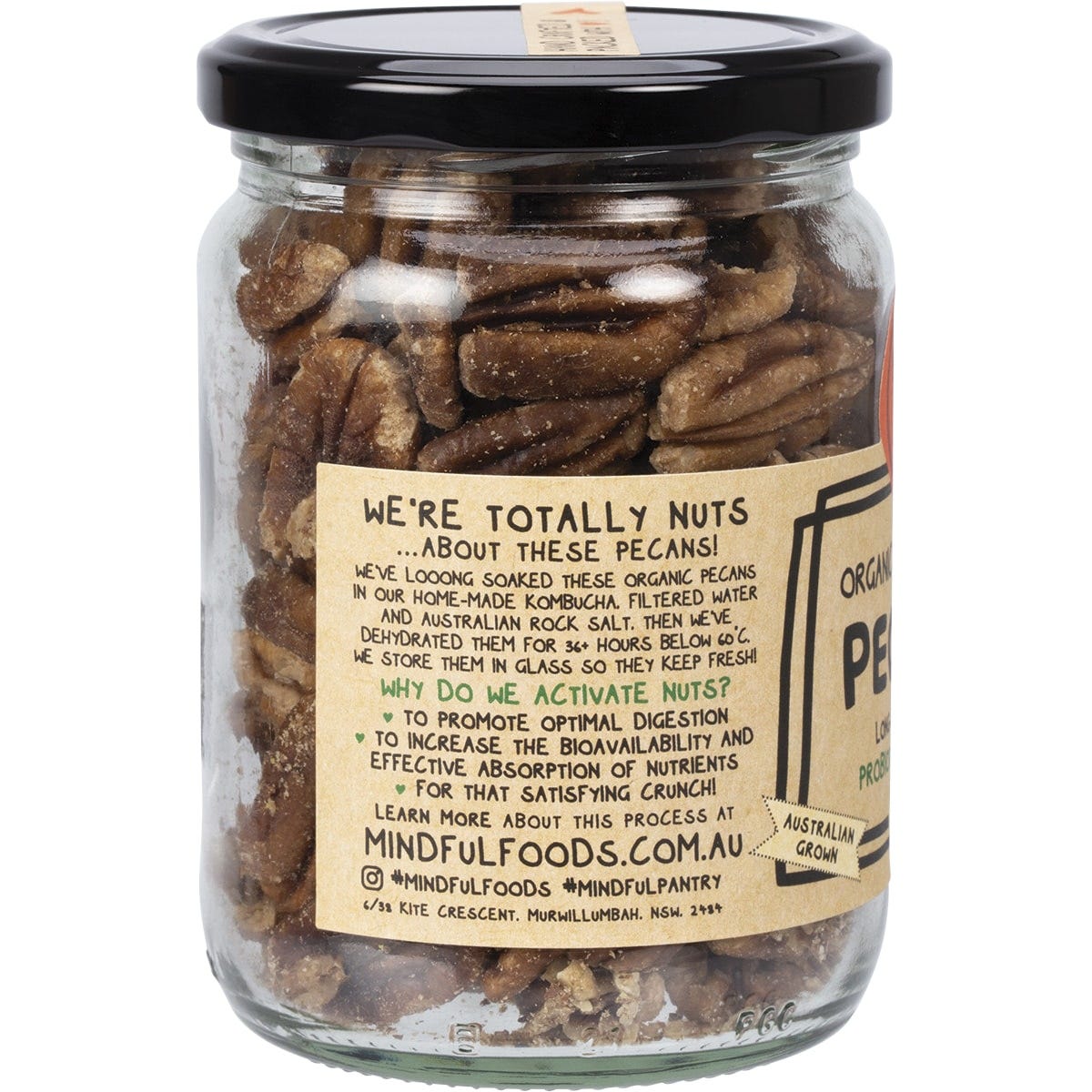 Mindful Foods Pecans Organic & Activated