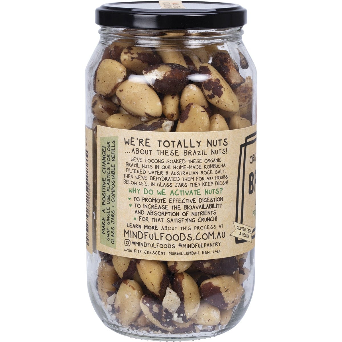 Mindful Foods Brazil Nuts Organic & Activated