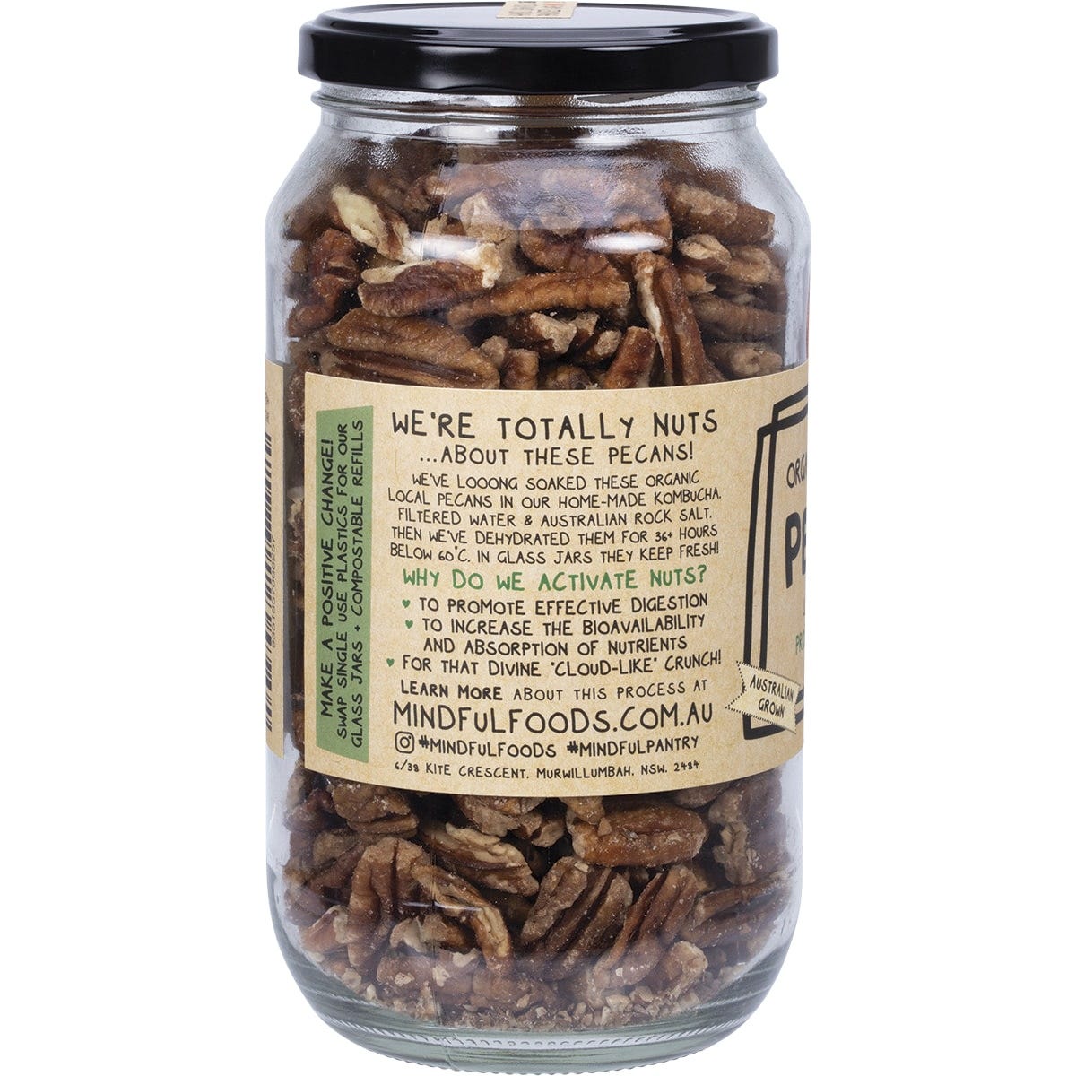 Mindful Foods Pecans Organic & Activated