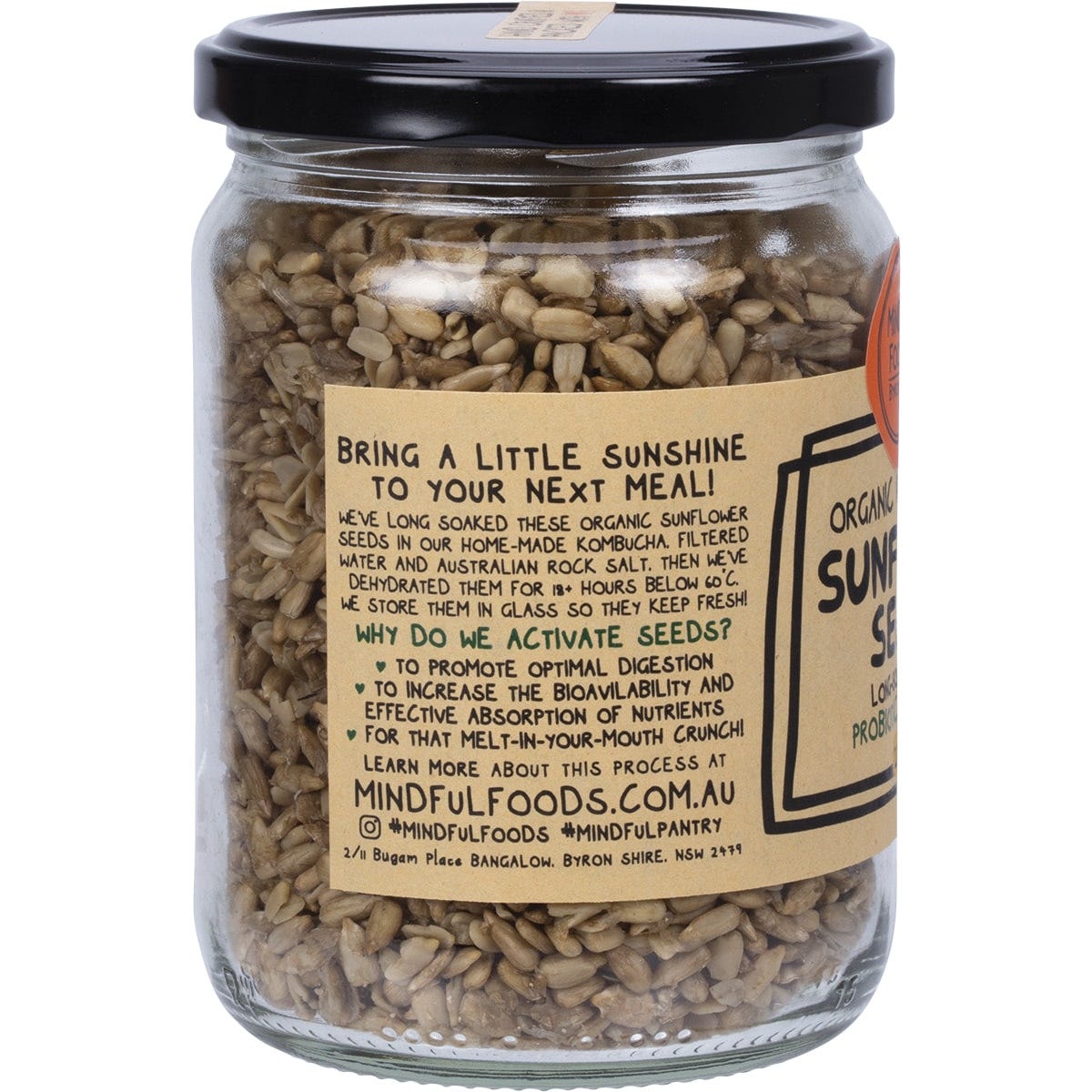 Mindful Foods Sunflower Seeds Organic & Activated