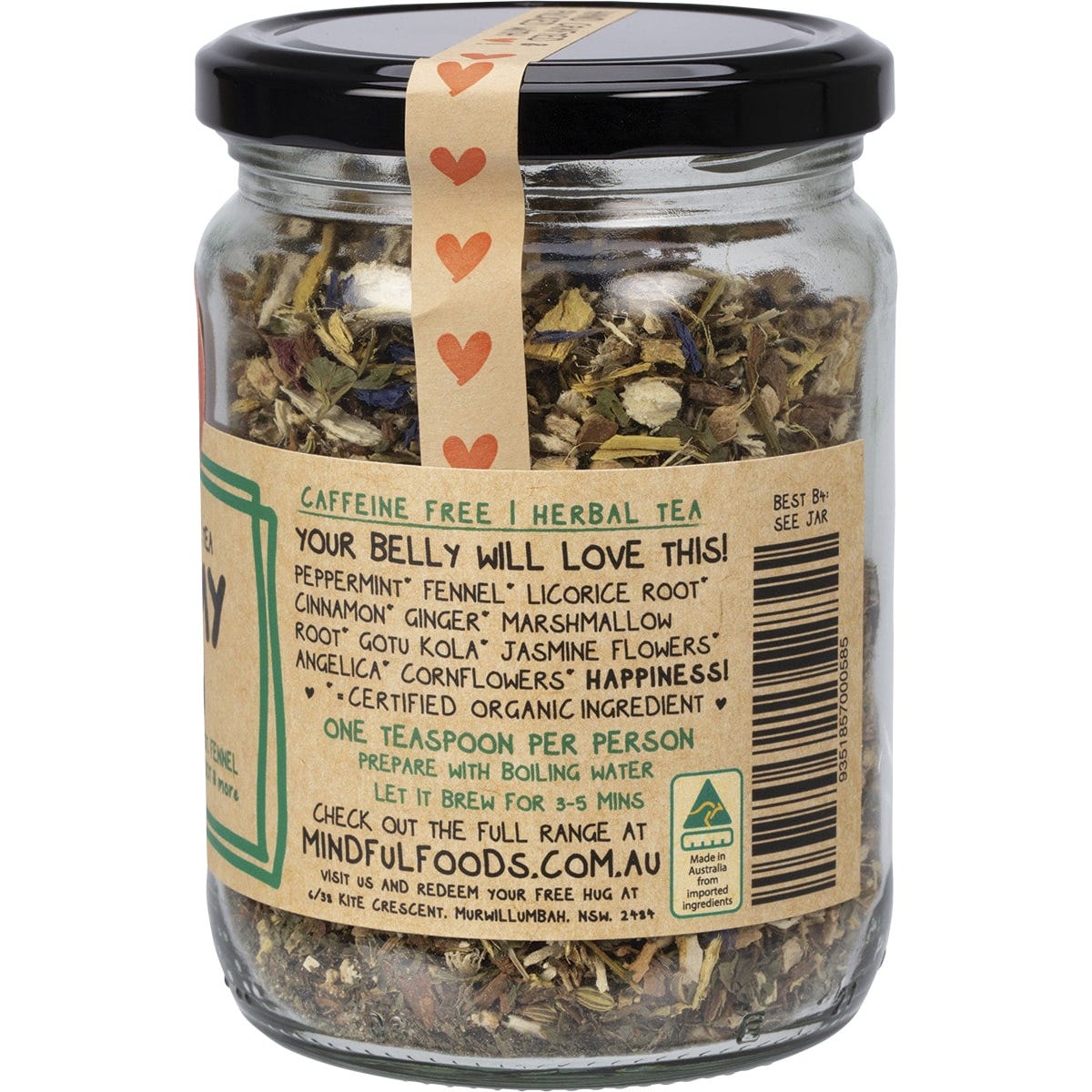 Mindful Foods Tummy Tea Organic Herbal Tea
