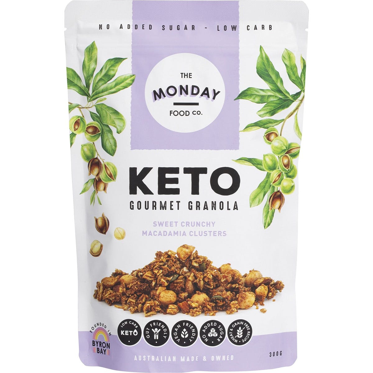 Keto Gourmet Granola Sweet Crunchy Macadamia Clusters