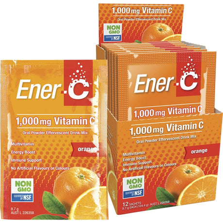 Ener-C 1000mg Vitamin C Drink Mix Orange Sachets