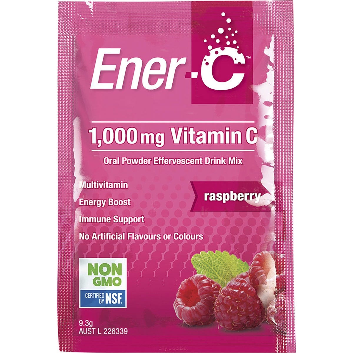 Martin & Pleasance Ener-C 1000mg Vitamin C Drink Mix Raspberry Sachets