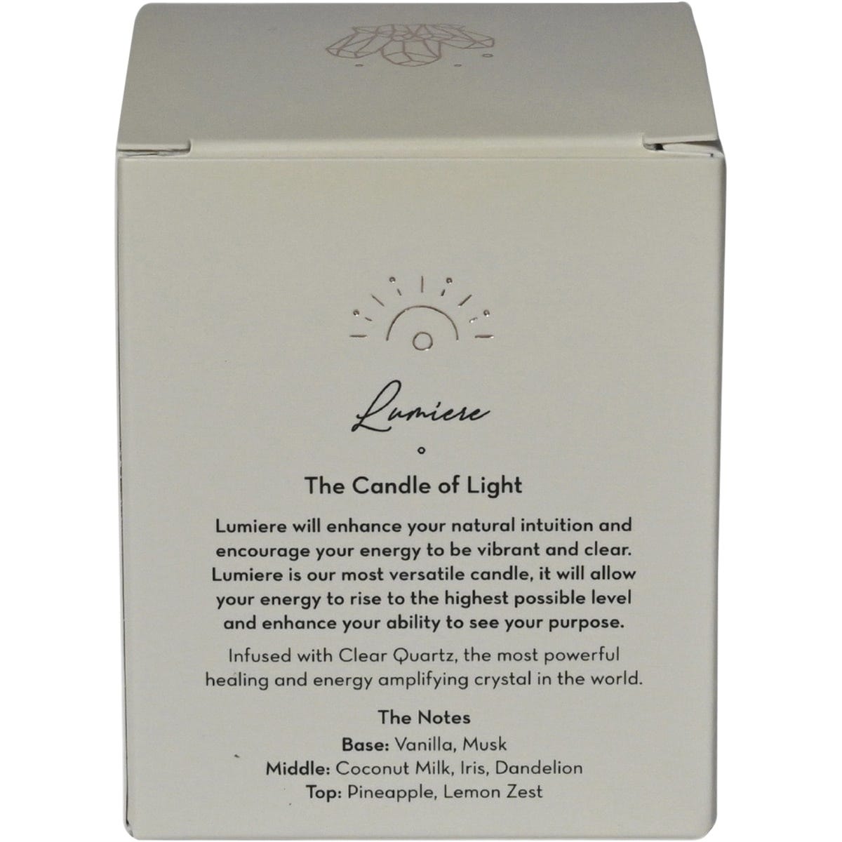 Myles Gray Crystal Infused Soy Candle Mini Coconut Pineapple