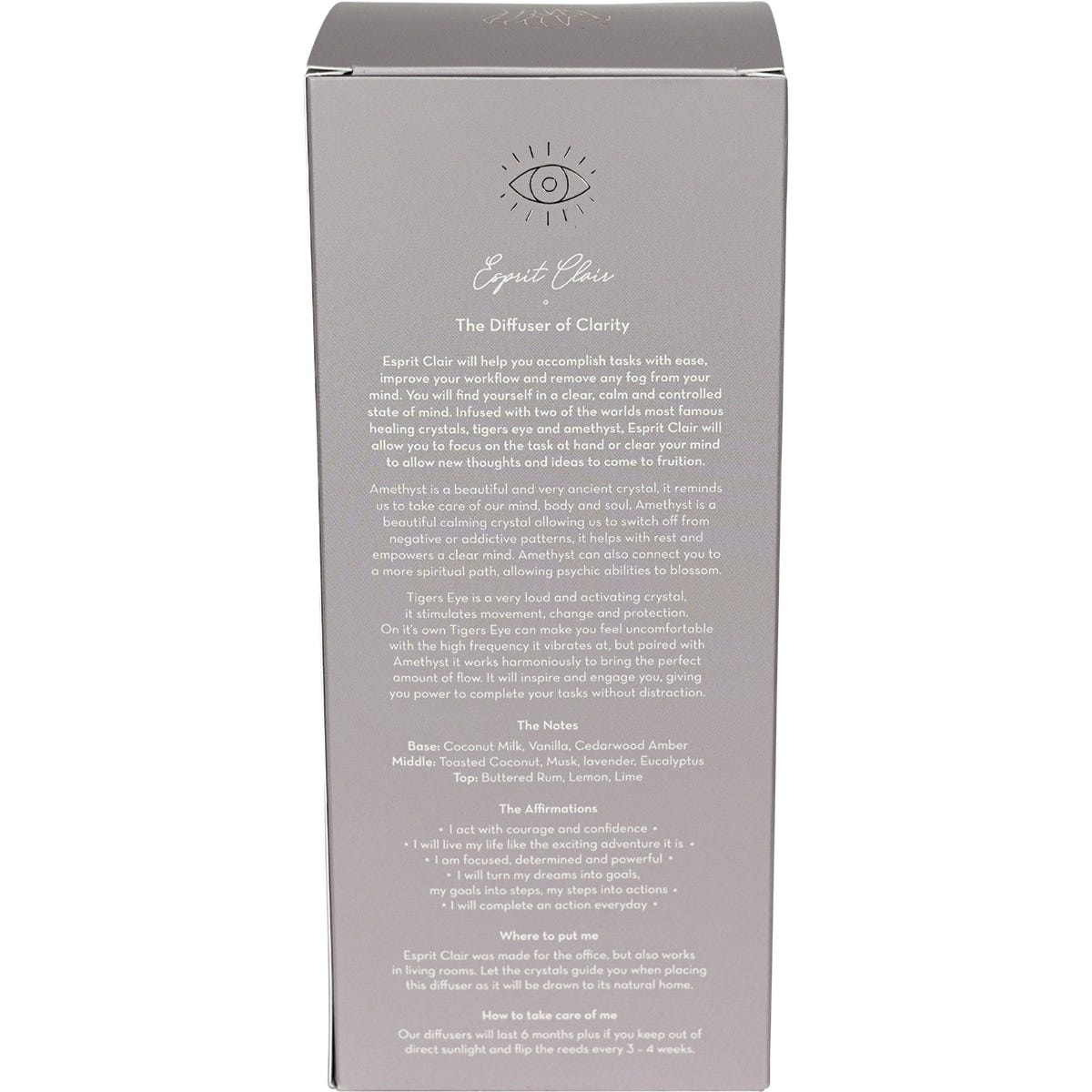 Myles Gray Crystal Infused Reed Diffuser Coconut & Clarity