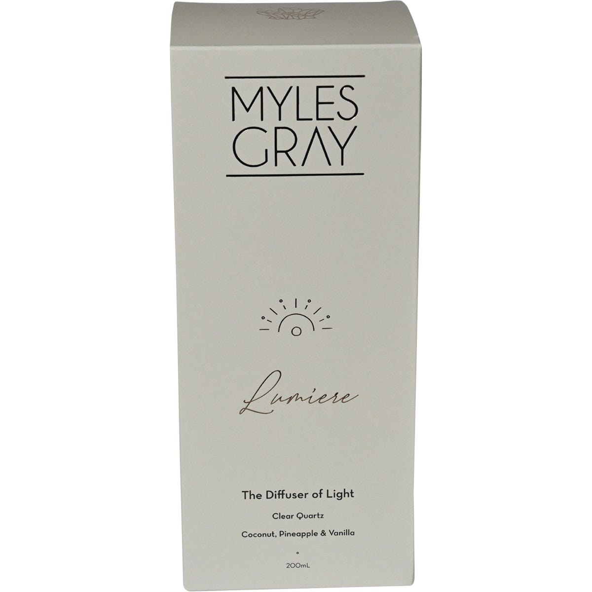 Myles Gray Crystal Infused Reed Diffuser Coco, Pineapple, Vanilla