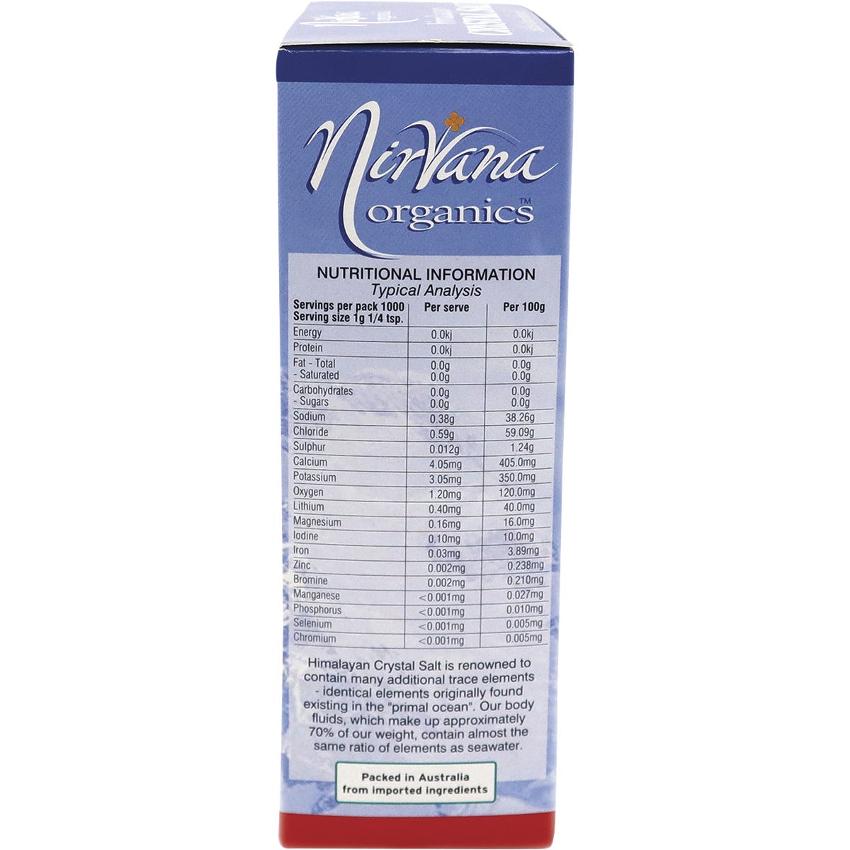 Nirvana Organics Himalayan Salt Medium