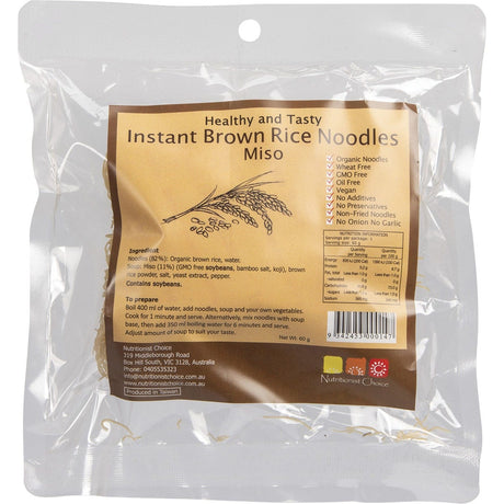 Instant Brown Rice Noodles Miso