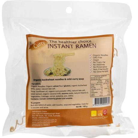 Instant Buckwheat Ramen Mild Curry