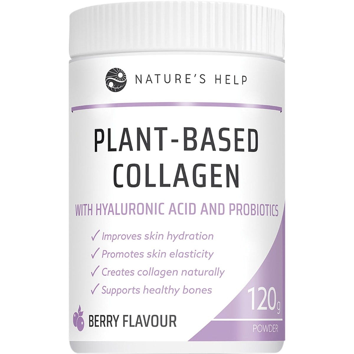 Plant-Based Collagen Powder Berry with Probiotics