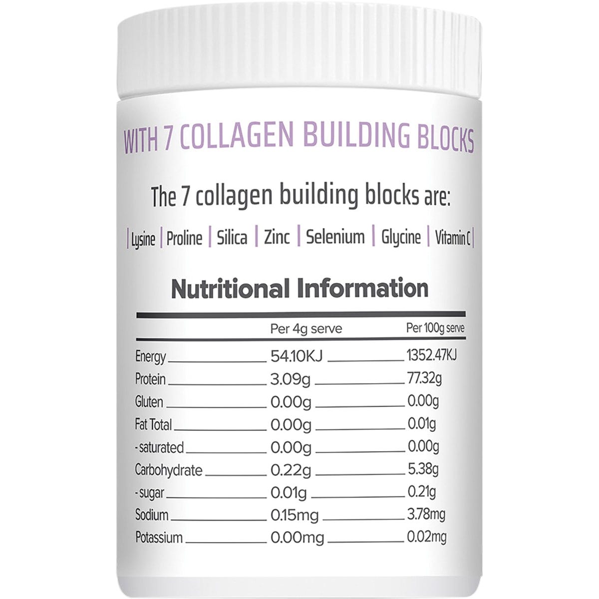 Nature's Help Plant-Based Collagen Powder Berry with Probiotics