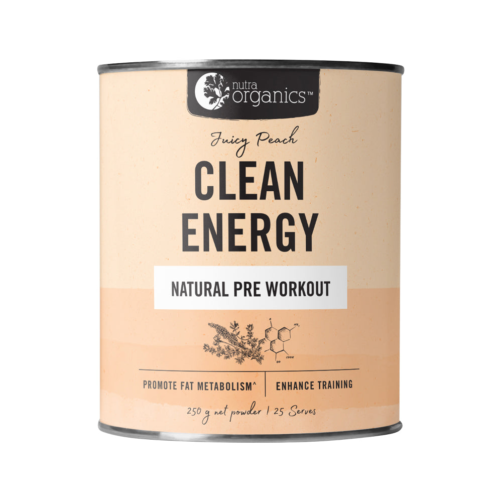 Nutra Organics Clean Energy Jucy Peach 250g