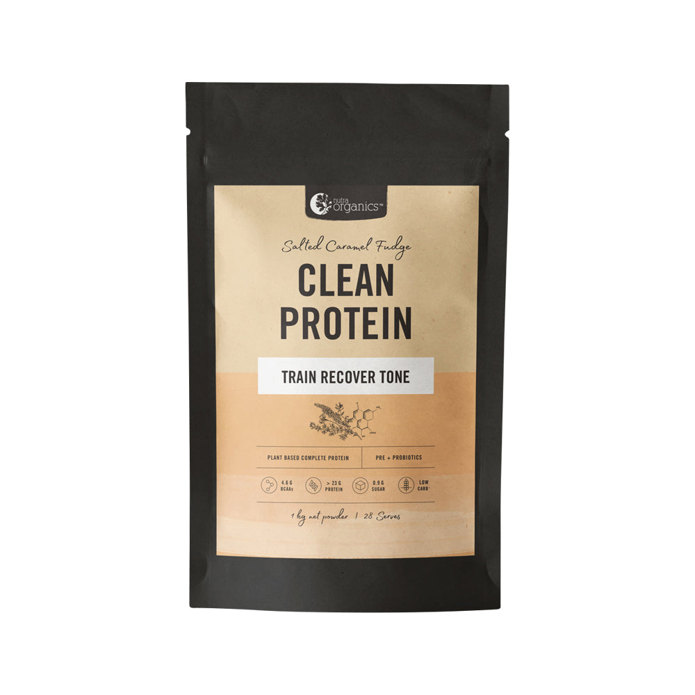 Nutra Organics Organic Clean Protein Salted Caramel Fudge 1kg
