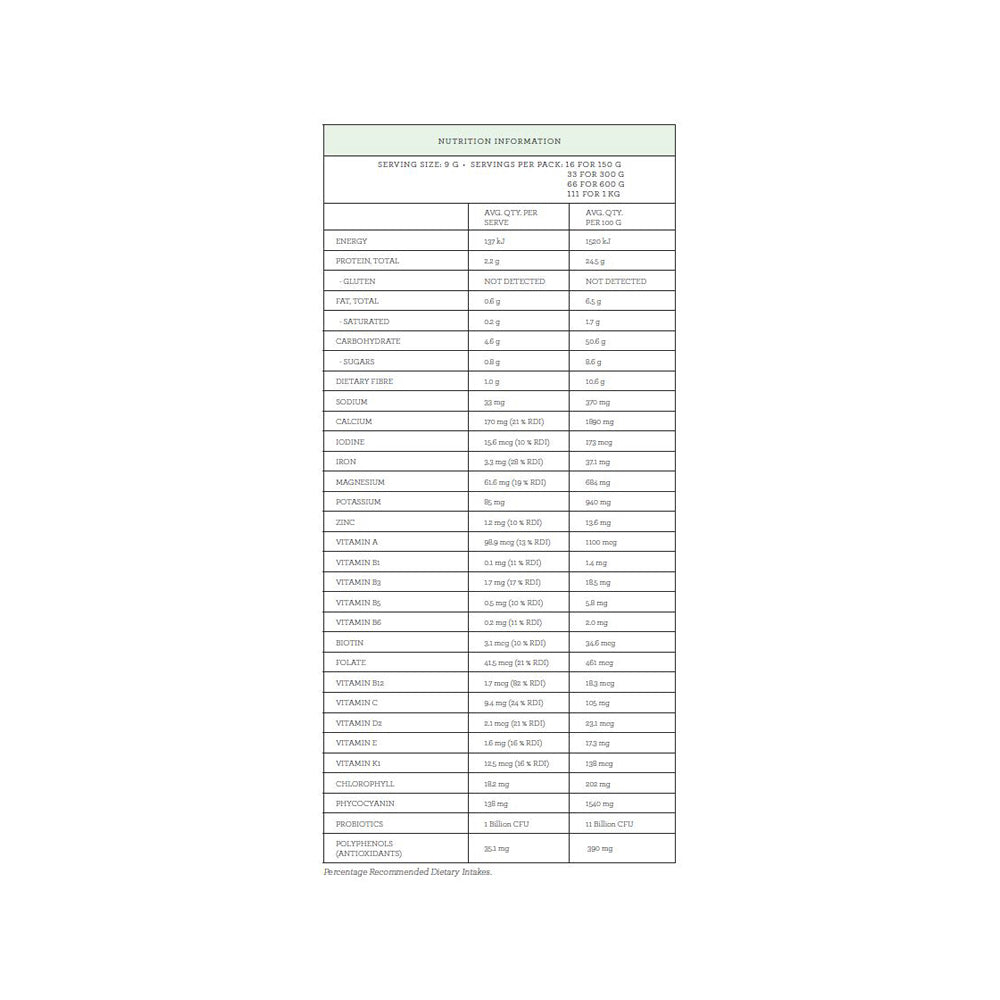 Nutra Organics - Organic Super Greens + Reds (Wholefood Multivitamin) 300g