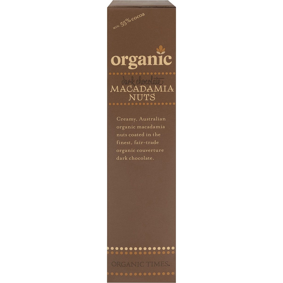 Organic Times Dark Chocolate Macadamia Nuts