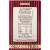 Organic Times Dark Chocolate Raspberry Licorice