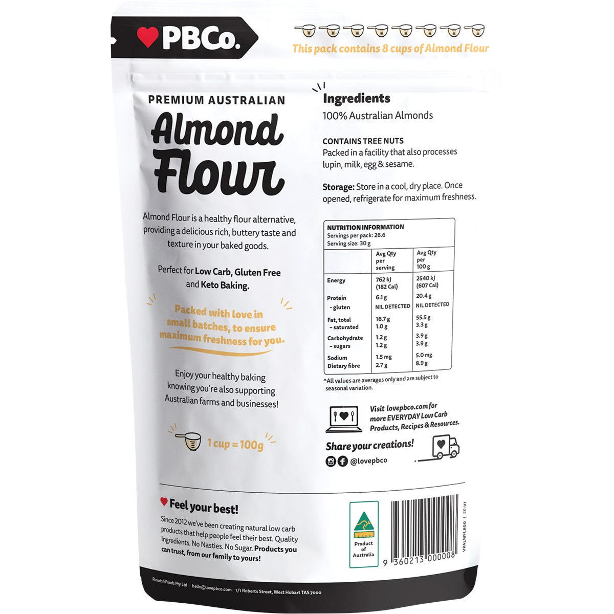 PBco Almond Flour Premium Australian