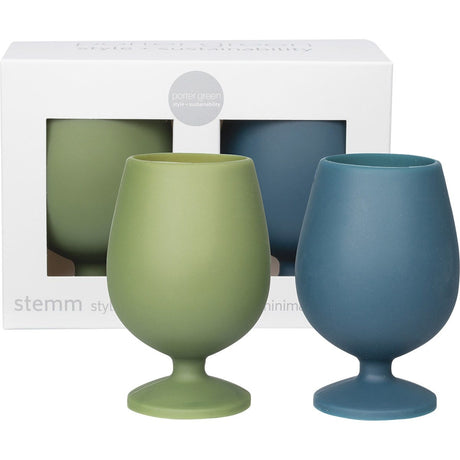 Stemm Silicone Wine Glass Set Peebles