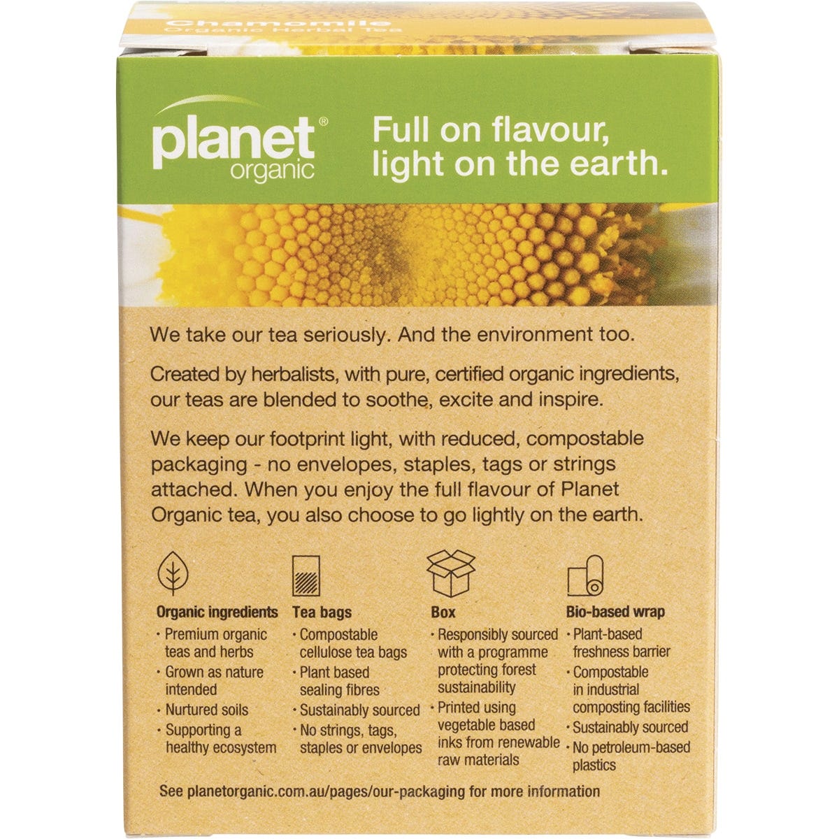 Planet Organic Herbal Tea Bags Chamomile