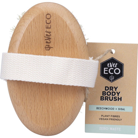 Dry Body Brush Beech Wood Handle, Sisal Bristles