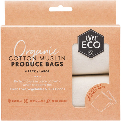 Reusable Produce Bags Organic Cotton Muslin