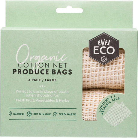 Reusable Produce Bags Organic Cotton Net