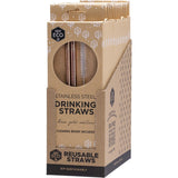 Ever Eco Stainless Steel Straws Straight Rose Gold