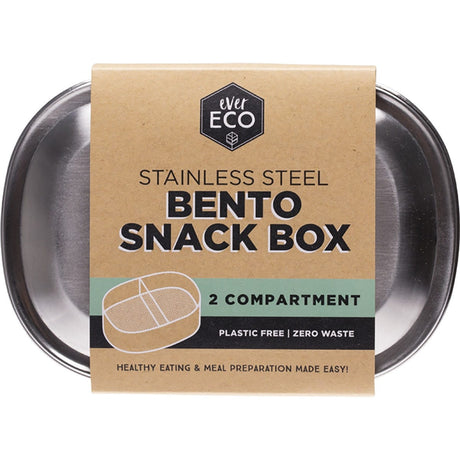 Stainless Steel Bento Snack Box 2 Compartments
