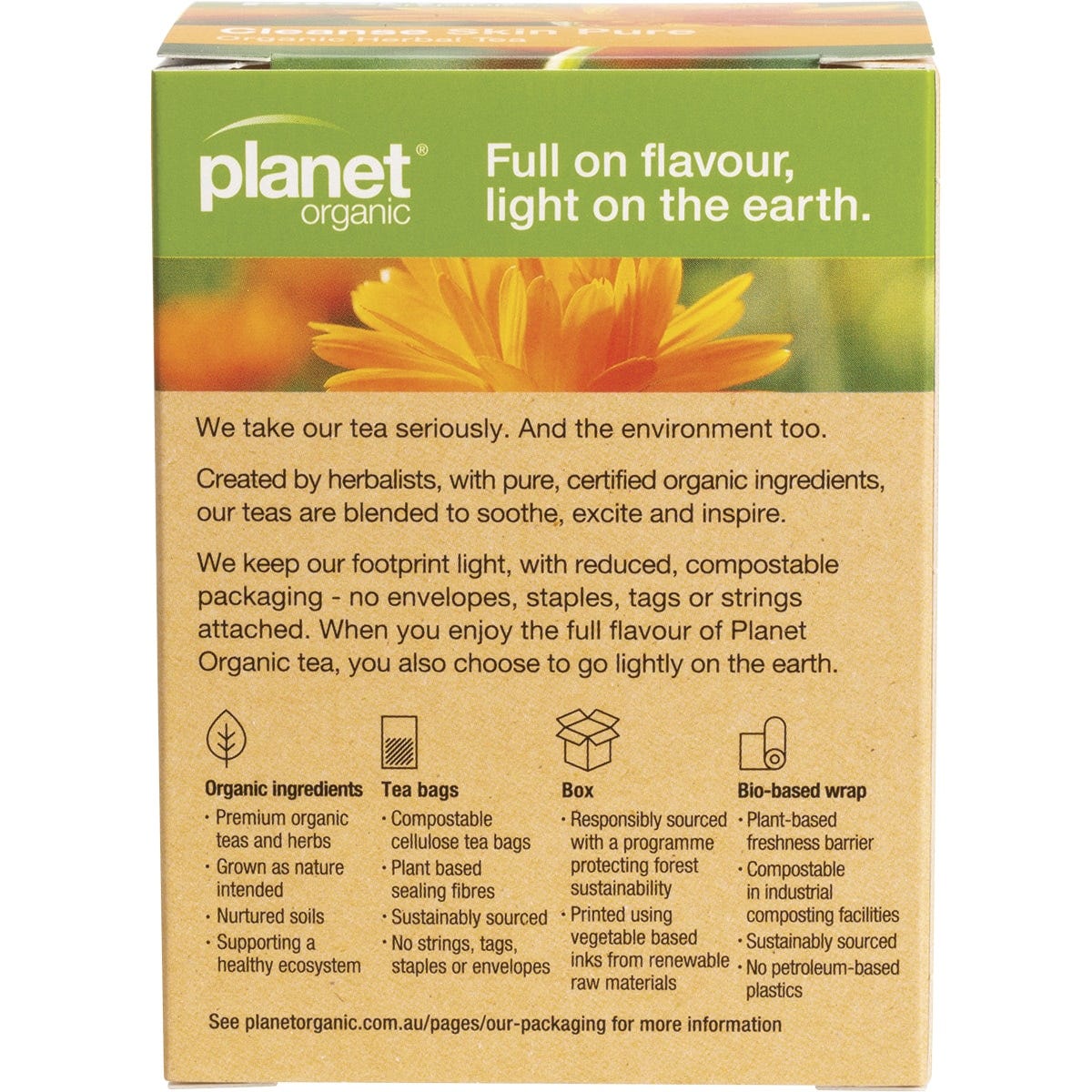 Planet Organic Herbal Tea Bags Cleanse (Skin Pure)